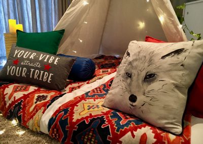 Teepee Slumber party for kids in Cape Town – theme into the wild